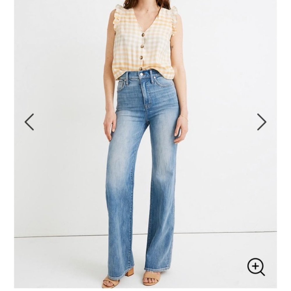 Madewell 11" High-Rise Flare Jeans Arborda…